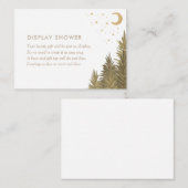 Woodland Baby shower Display Shower Informatiekaartje (Voorkant / Achterkant)