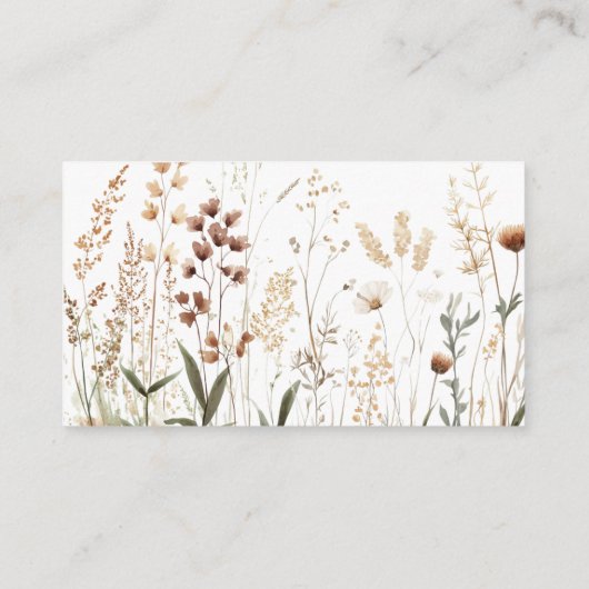 Woodland Baby shower Display Shower Informatiekaartje (Achterkant)