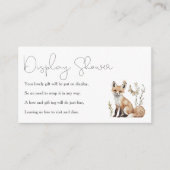 Woodland Baby shower Display Shower Informatiekaartje (Voorkant)