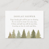 Woodland Baby shower Display Shower Informatiekaartje (Voorkant)