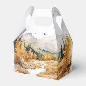 Woodland Baby shower Favor Box Rustiek Bos Boy Bedankdoosjes (Achterkant)