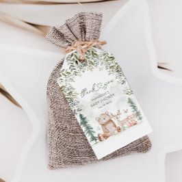 Woodland Baby shower Favor Cadeaulabel