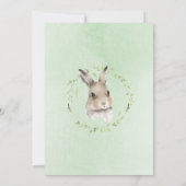 Woodland Baby shower Forest Waterverf Boy Girl Kaart (Achterkant)