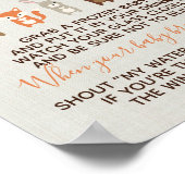 Woodland Baby shower Game - Mijn Poster voor water (Hoek)