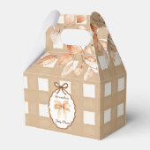 Woodland Baby shower Gingham Bedankdoosjes (Voorkant Zijde)