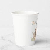 Woodland Baby shower Greenery Paper Cups Papieren Bekers (Rechts)