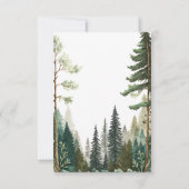 Woodland Baby shower Hartelijk dank Bedankkaart (Achterkant)