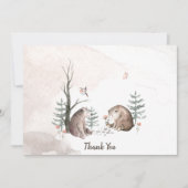 Woodland Baby shower Hartelijk dank Bedankkaart (Voorkant)