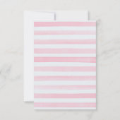 Woodland Baby shower Hartelijk dank voor een meisj Bedankkaart (Achterkant)