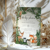 Woodland Baby shower Invitation