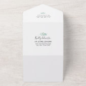 Woodland Baby shower Invitation & Advice Kaart (Buitenkant)