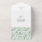 Woodland Baby shower Invitation & Advice Kaart (Buitenkant)