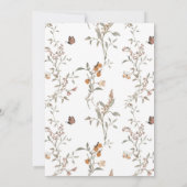 Woodland Baby shower Invitation Bosdieren Kaart (Achterkant)