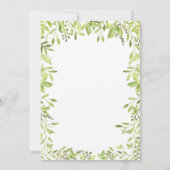 Woodland Baby shower Invitation Forest Animals Kaart (Achterkant)