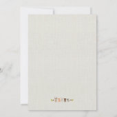 Woodland Baby shower Invitation Kaart (Achterkant)