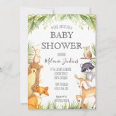 Woodland Baby shower Invitation Kaart (Voorkant)