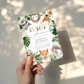 Woodland Baby shower Invitation Kaart