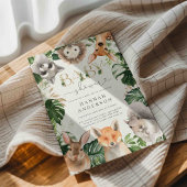Woodland Baby shower Invitation Kaart