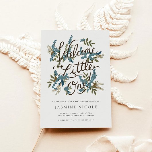 Woodland Baby shower Invitation Kaart