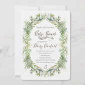 Woodland Baby shower Invitation Kaart (Voorkant)