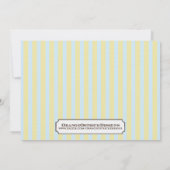 Woodland Baby shower Invitation Kaart (Achterkant)