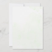 Woodland Baby shower Invitation Kaart (Achterkant)