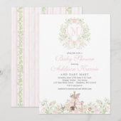 Woodland Baby shower invitation Kaart (Voorkant / Achterkant)