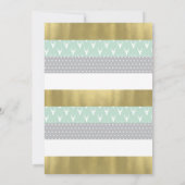 Woodland Baby shower Invitation, Mint, Grijs Kaart (Achterkant)