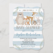 Woodland Baby shower Invitation Whimsical Shower Kaart (Voorkant)