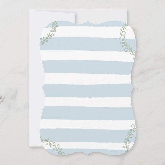 Woodland Baby shower Invitation Whimsical Shower Kaart (Achterkant)