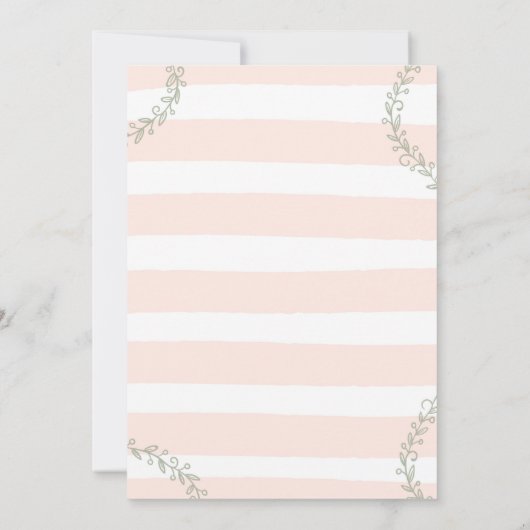 Woodland Baby shower Invitation Whimsical Shower Kaart (Achterkant)