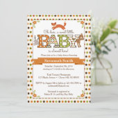 Woodland Baby Shower Invitations - Woodland Animal Kaart (Staand voorkant)