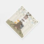 Woodland Baby shower - Jongen Servet (Hoek)