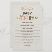 Woodland Baby shower Keepslag - Verwensen voor Bab (Voorkant / Achterkant)