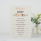Woodland Baby shower Keepslag - Verwensen voor Bab (Staand voorkant)