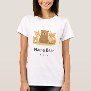 Woodland Baby shower Mama Beer T-shirt