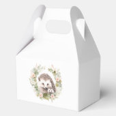 Woodland Baby shower met Schattigee egel Bedankdoosjes (Voorkant)
