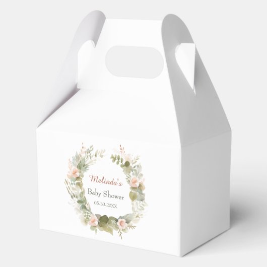 Woodland Baby shower met Schattigee egel Bedankdoosjes (Achterkant)