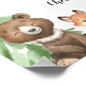 Woodland Baby shower Momosa Bar Poster (Hoek)