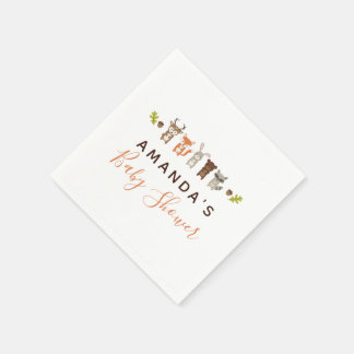 Woodland Baby shower Napkins Servet