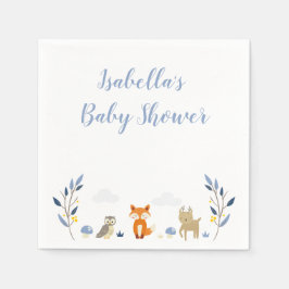Woodland Baby shower Napkins Servet