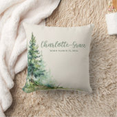 Woodland Baby Shower • Neutral Beige Forest Design Kussen (Deken)