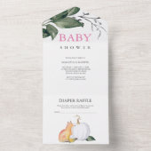 Woodland Baby shower nodigt uit All In One Uitnodiging (Binnen)
