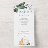 Woodland Baby shower nodigt uit All In One Uitnodiging (Binnen)