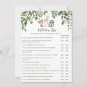 Woodland Baby shower Old Wives Tale Kaart (Voorkant)