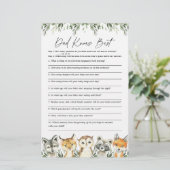 Woodland Baby shower Papa kent beste game (Staand voorkant)