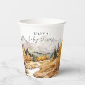 Woodland Baby shower Paper Cup Rustieke Bos Boy Papieren Bekers (Voorkant)