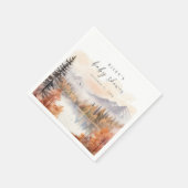 Woodland Baby shower Papieren servetten Herfst Mou (Hoek)