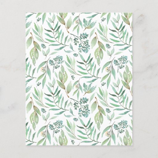 Woodland Baby shower per postbudget uitnodiging (Achterkant)