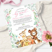 Woodland Baby shower per postbudget uitnodiging